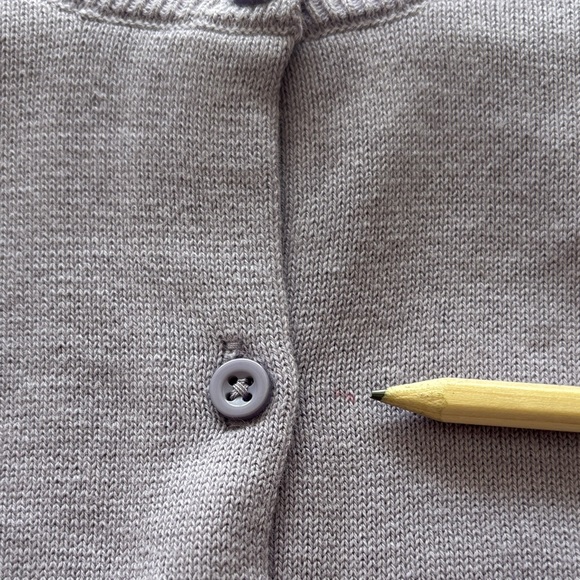 Quince Lilac Lavender Organic Cotton Crewneck Toddler Girls Sweater Size 2T - Picture 6 of 8